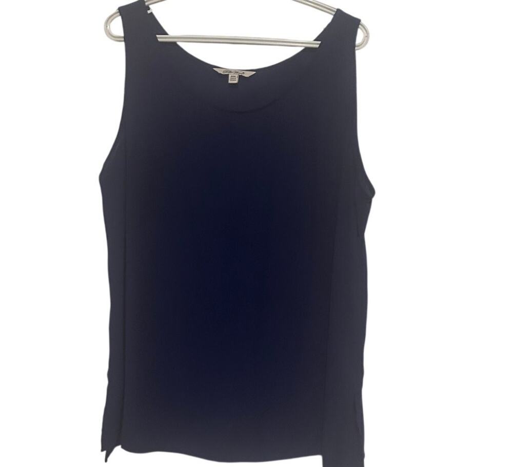 The Pioneer Woman Navy Blue Silky Tank Top Size XXXL